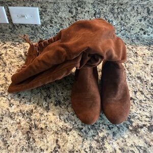 Dream Paris Brown Suede Over-the-Knee Boots